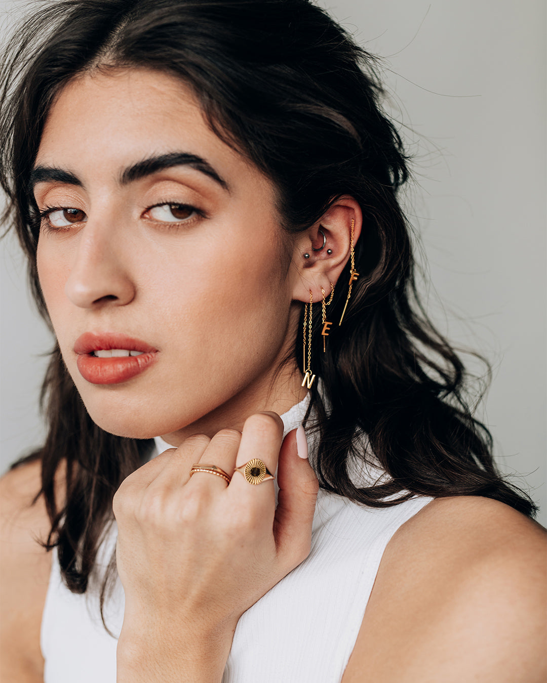 Beto Single Silver Earring