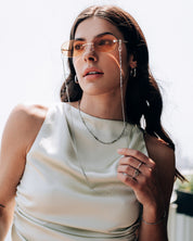 Rhodes Silver Glasses Chain