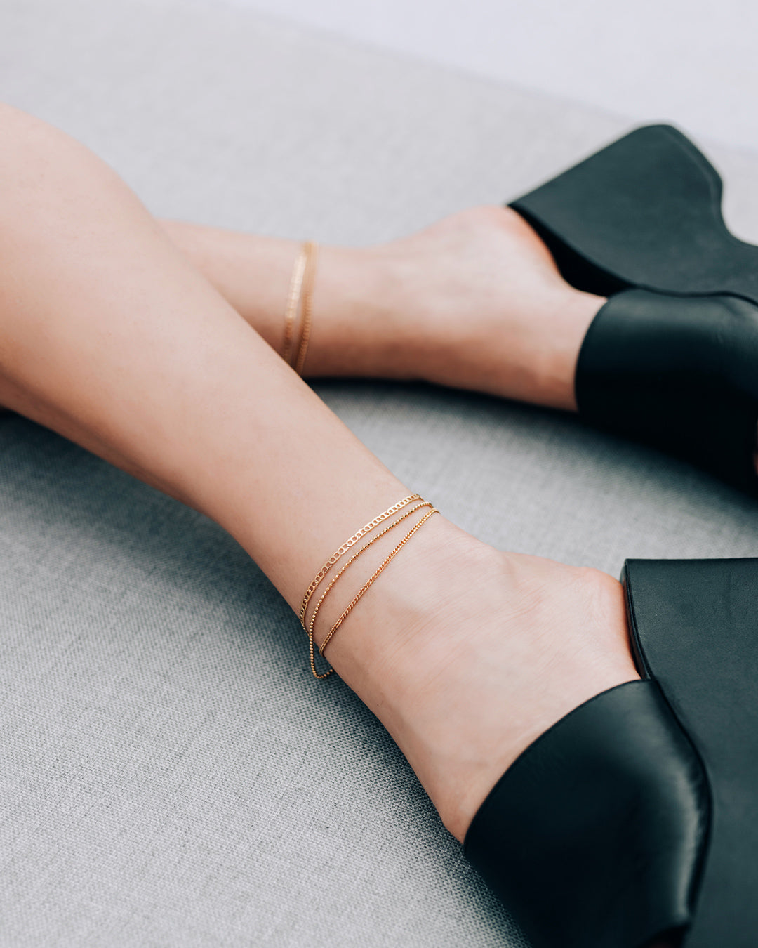 Terzo Gold Anklet