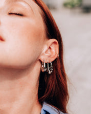 Oculus Silver Earrings