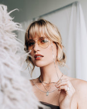 Frame Silver Glasses Chain