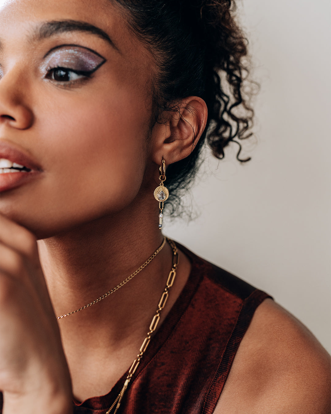Renaud Gold Earrings