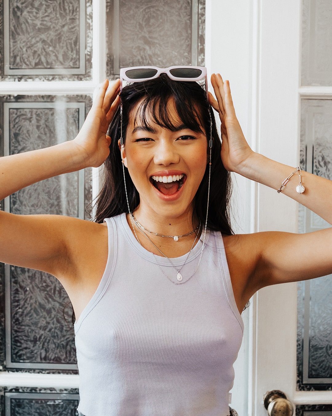 Beam Silver Glasses Chain