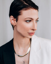 Huguette Silver Hoop Earrings
