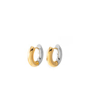 Hugues Two-Tone Hoop Earrings