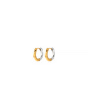 Huguette Two-Tone Hoop Earrings