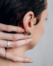 Huguette Silver Hoop Earrings