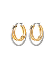 Musket Two-Tone Hoop Earrings