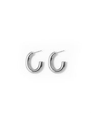 Pipe Silver Earrings