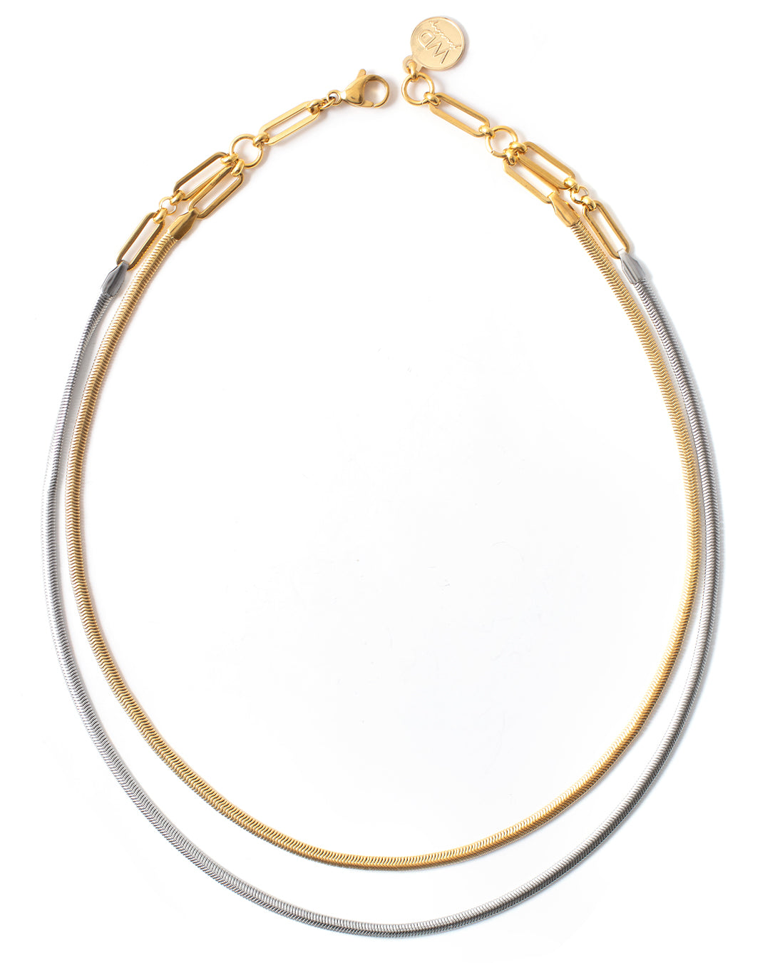 Rattle Two-Tone Necklace