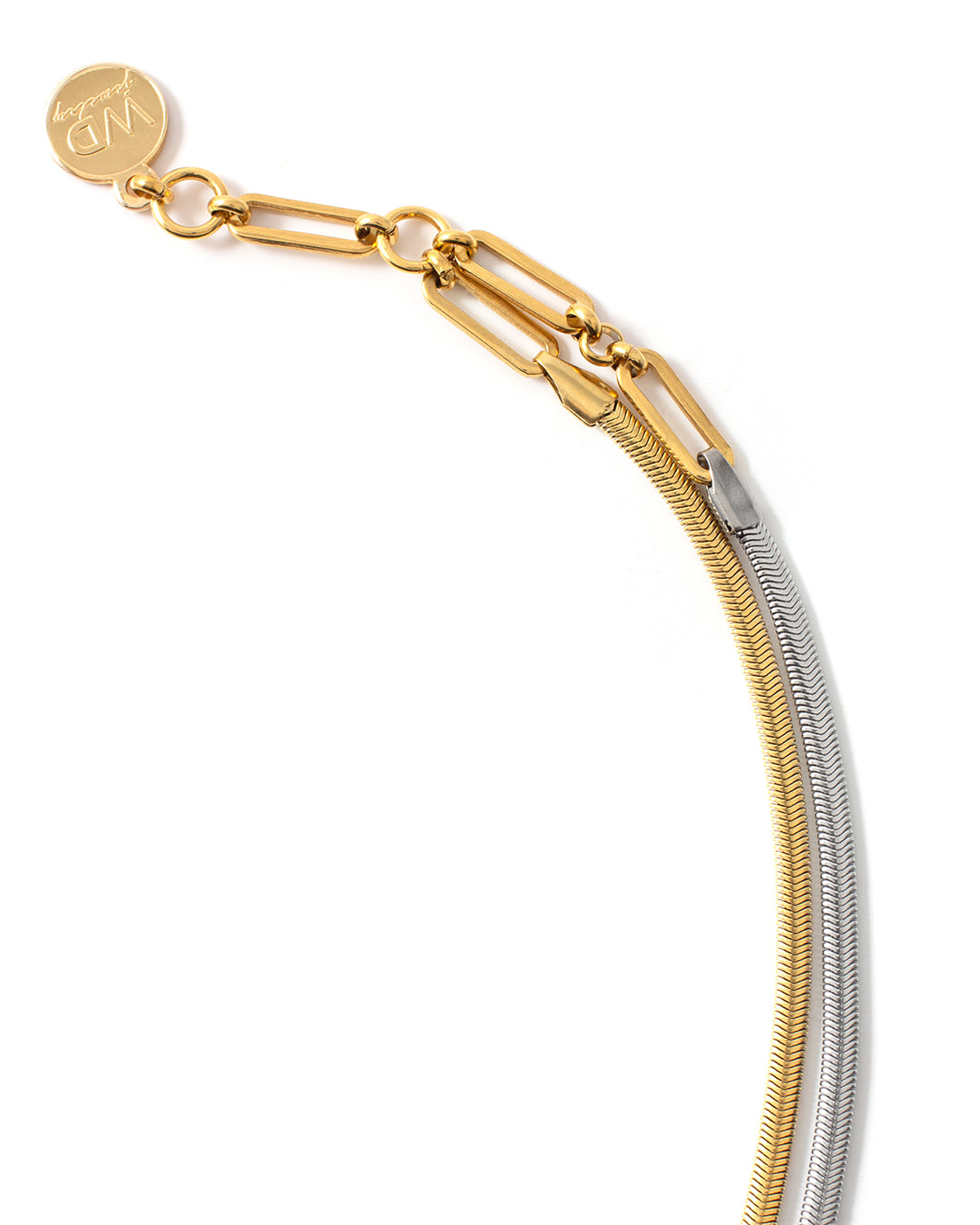 Rattle Two-Tone Necklace