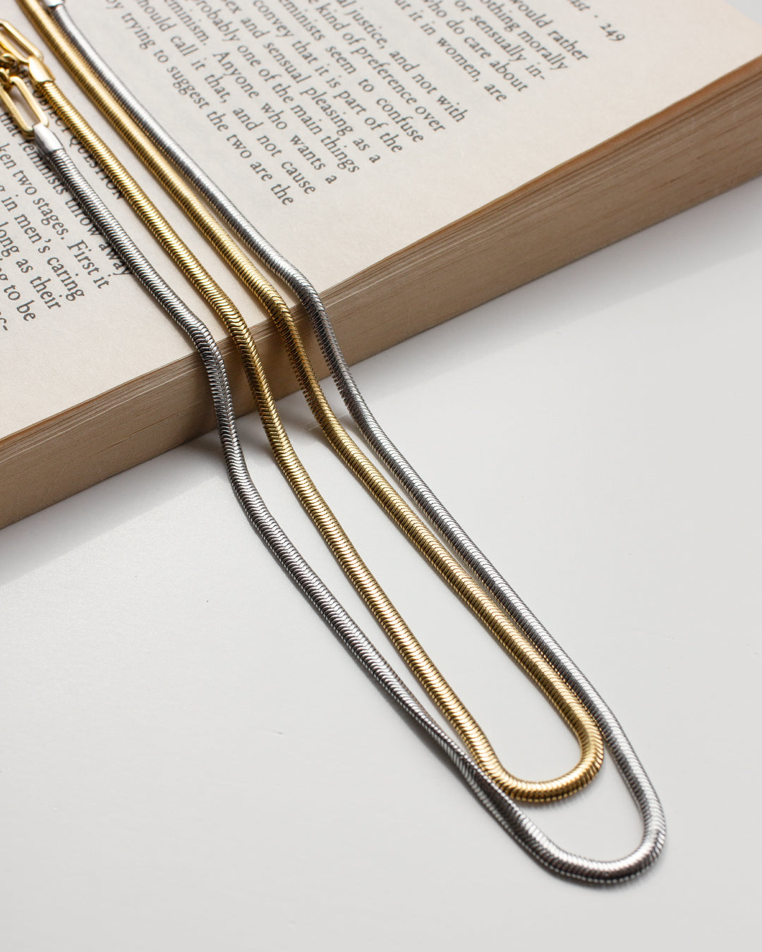 Rattle Two-Tone Necklace