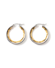 Rotary Two-Tone Hoop Earrings