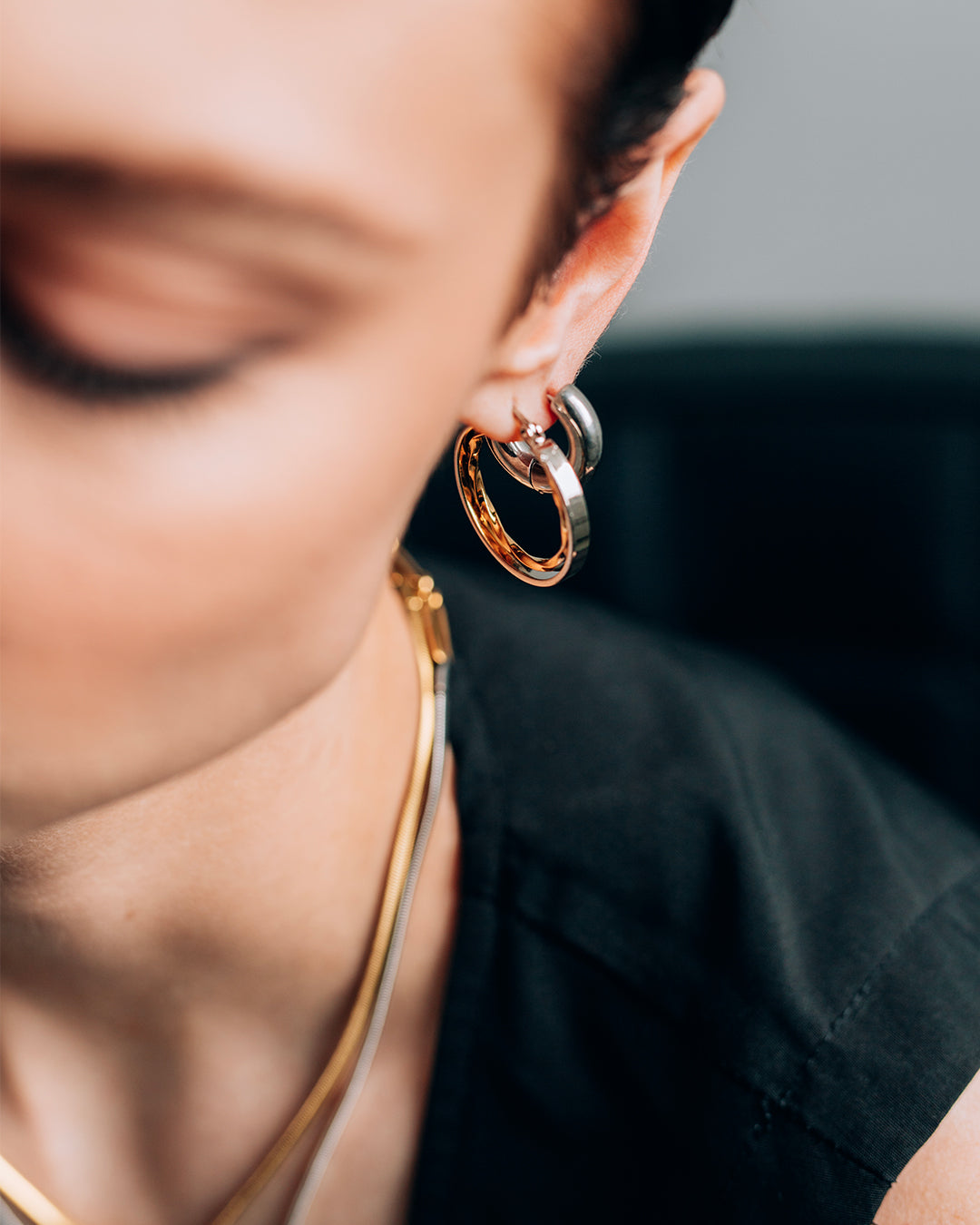 Hugues Silver Hoop Earrings