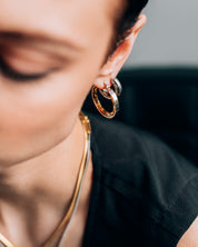 Hugues Silver Hoop Earrings