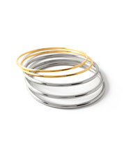Salima Two-Tone Bracelet Set