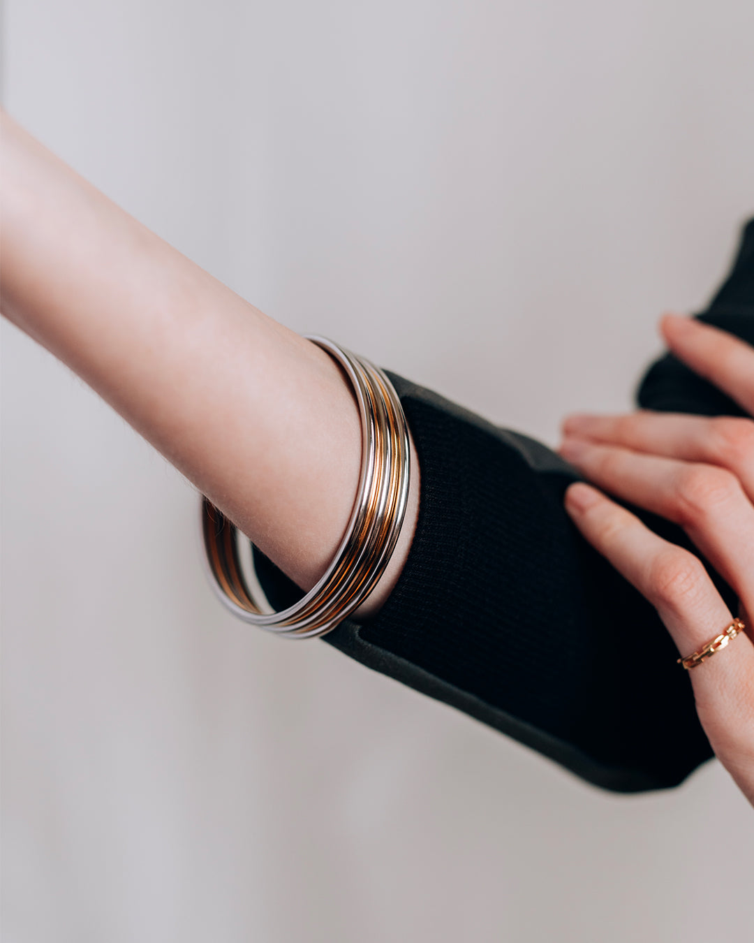Salima Two-Tone Bracelet Set