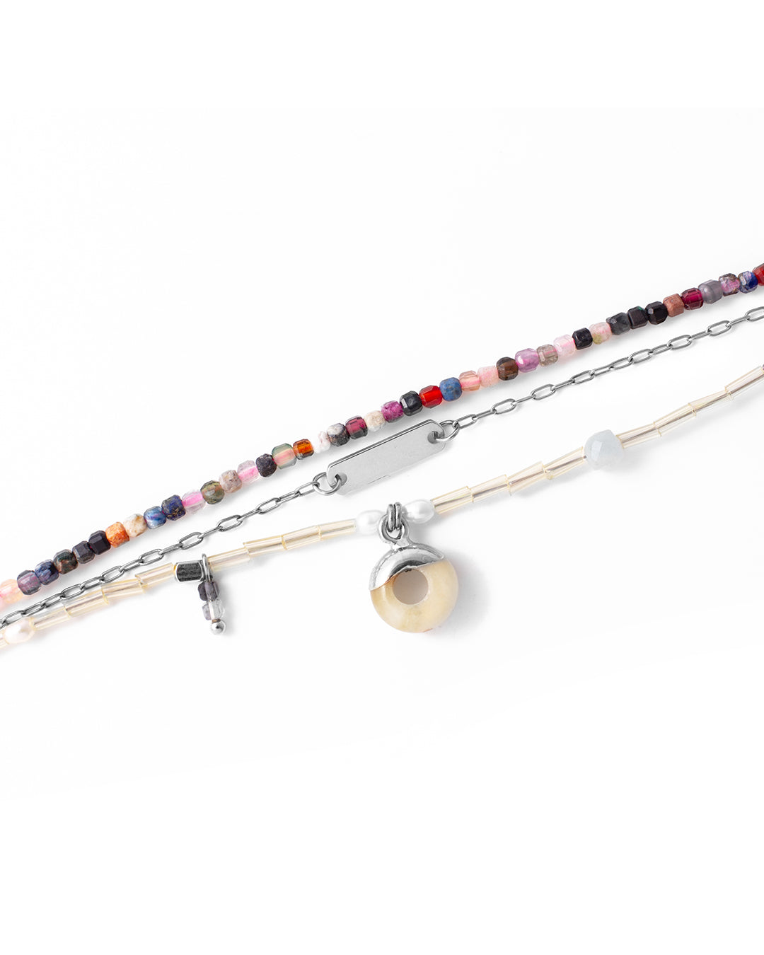 Sixteen Silver Bracelet