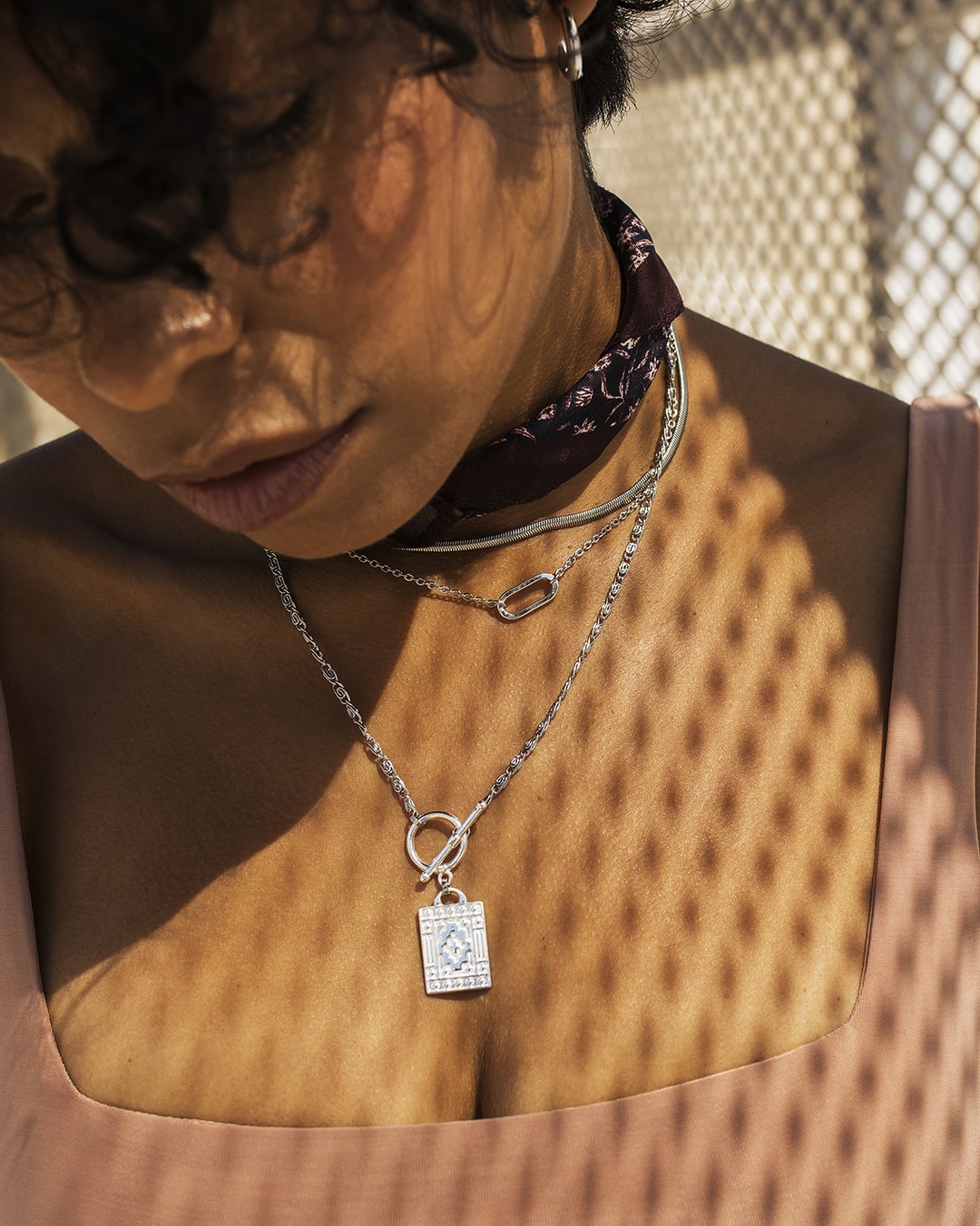 Damien Silver Necklace