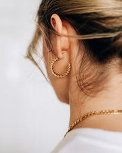 Spin Gold Earrings