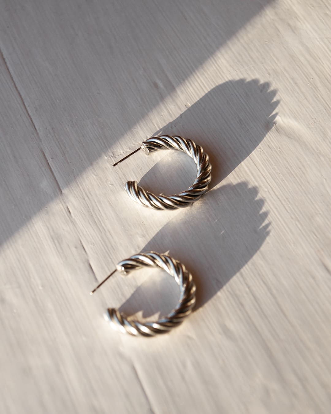 Spin Silver Earrings