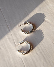 Spin Silver Earrings