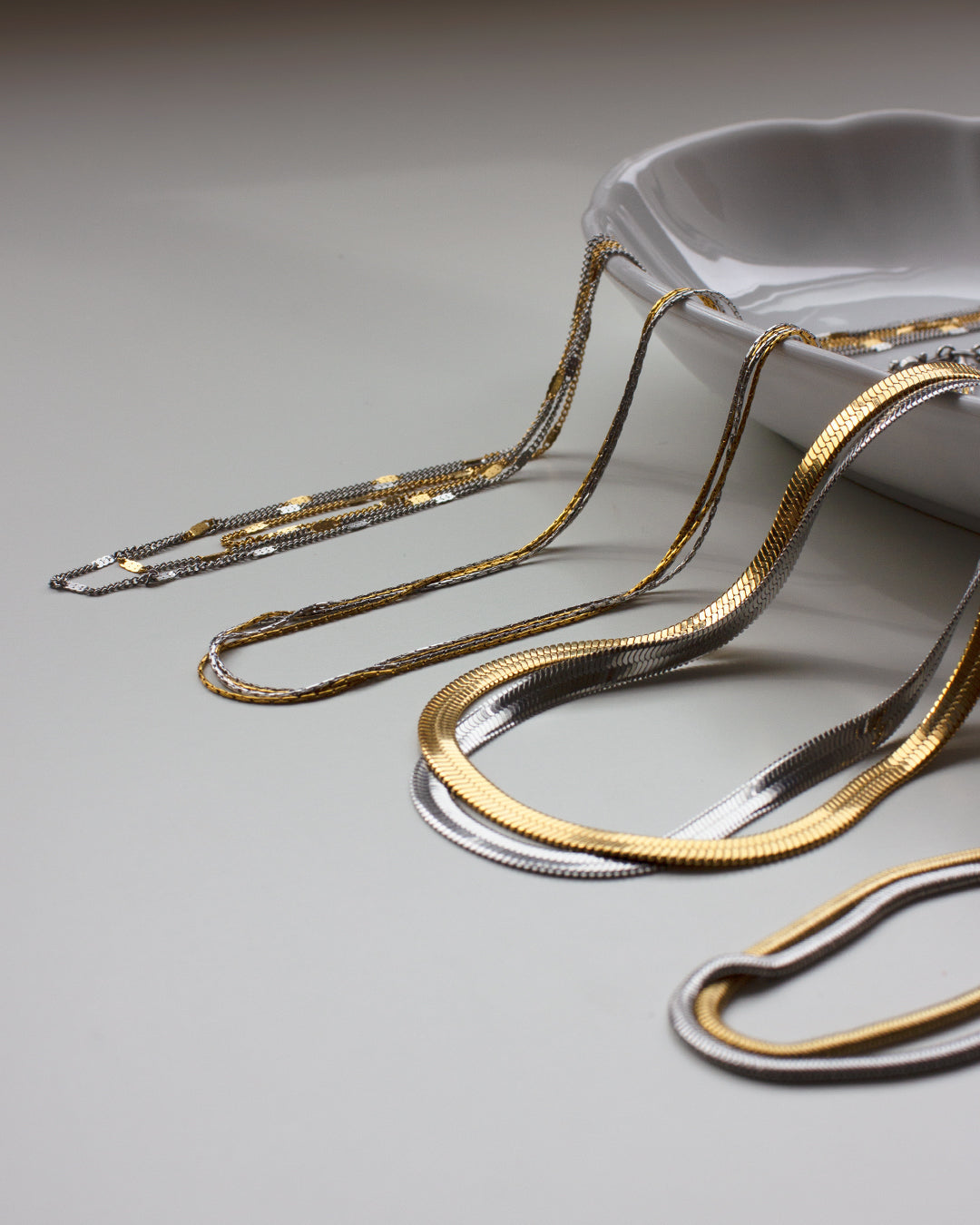 Rattle Two-Tone Necklace