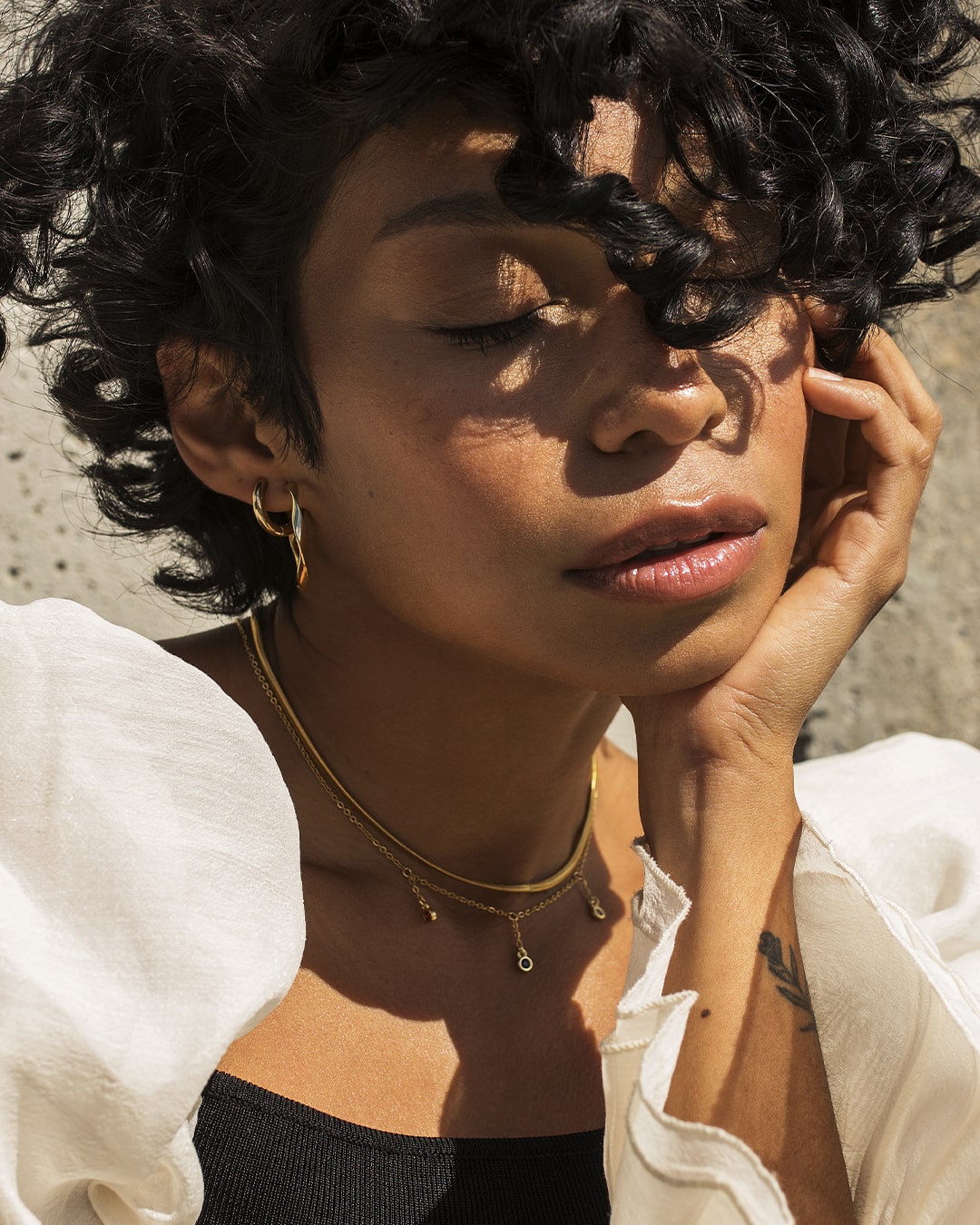 Twist Gold Earrings