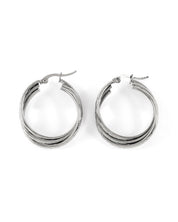 Triplet Silver Earrings
