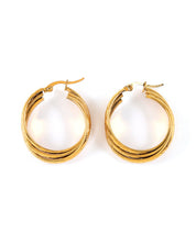Triplet Gold Earrings