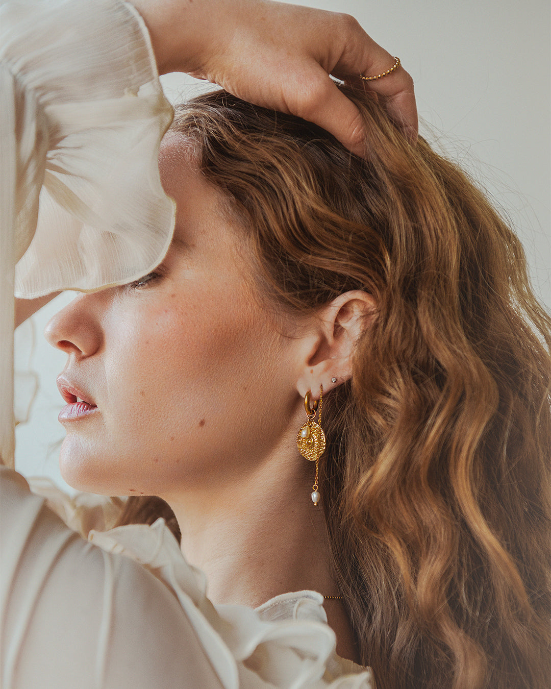 Adella Gold Earrrings