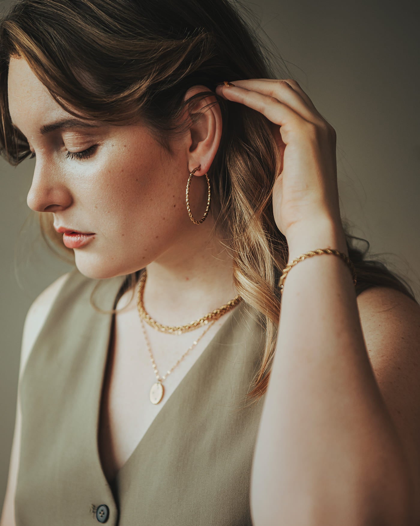 Twisted Gold Bracelet