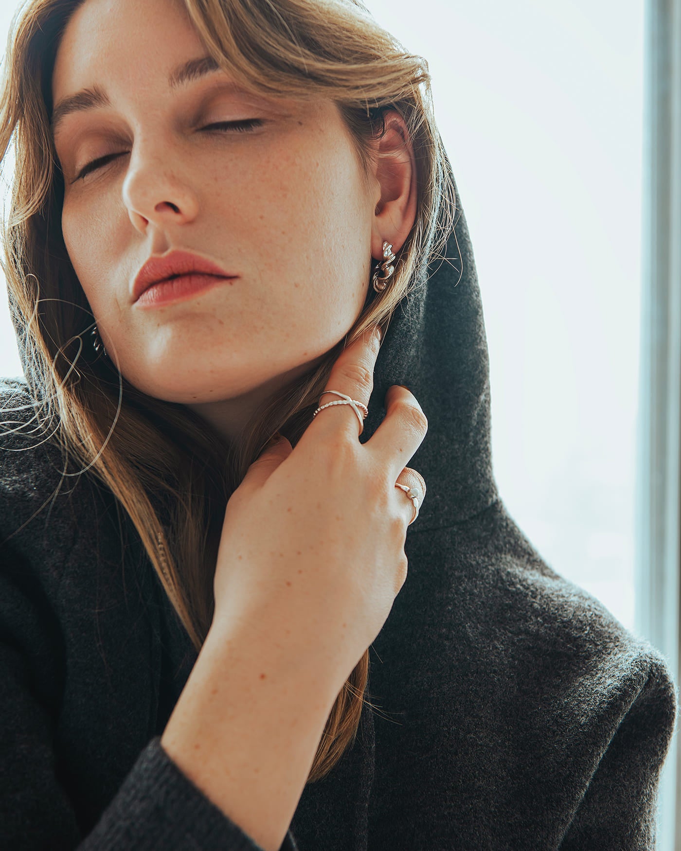 Boa Silver Earrings