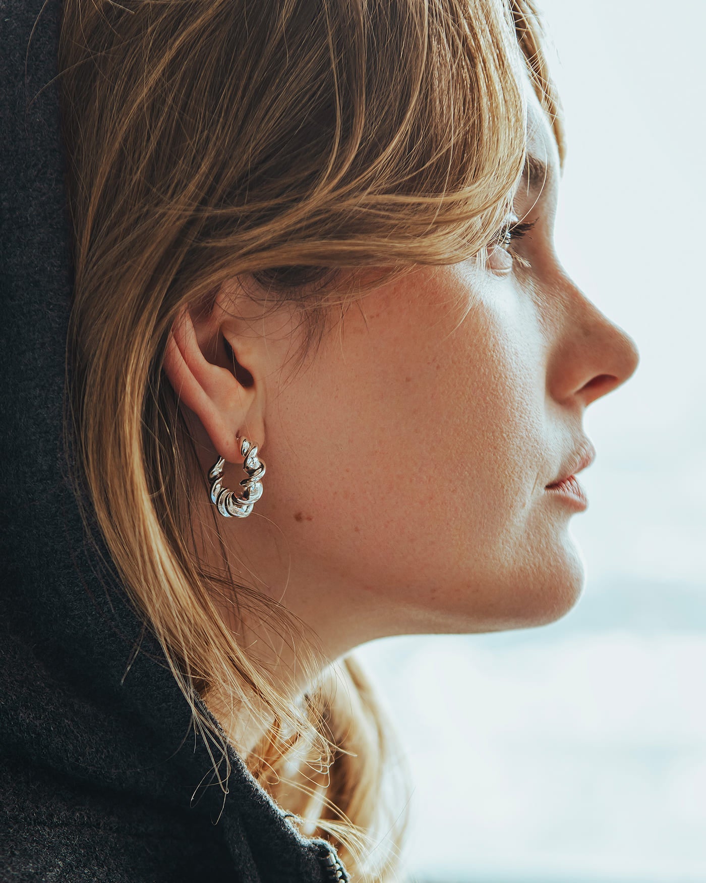 Boa Silver Earrings