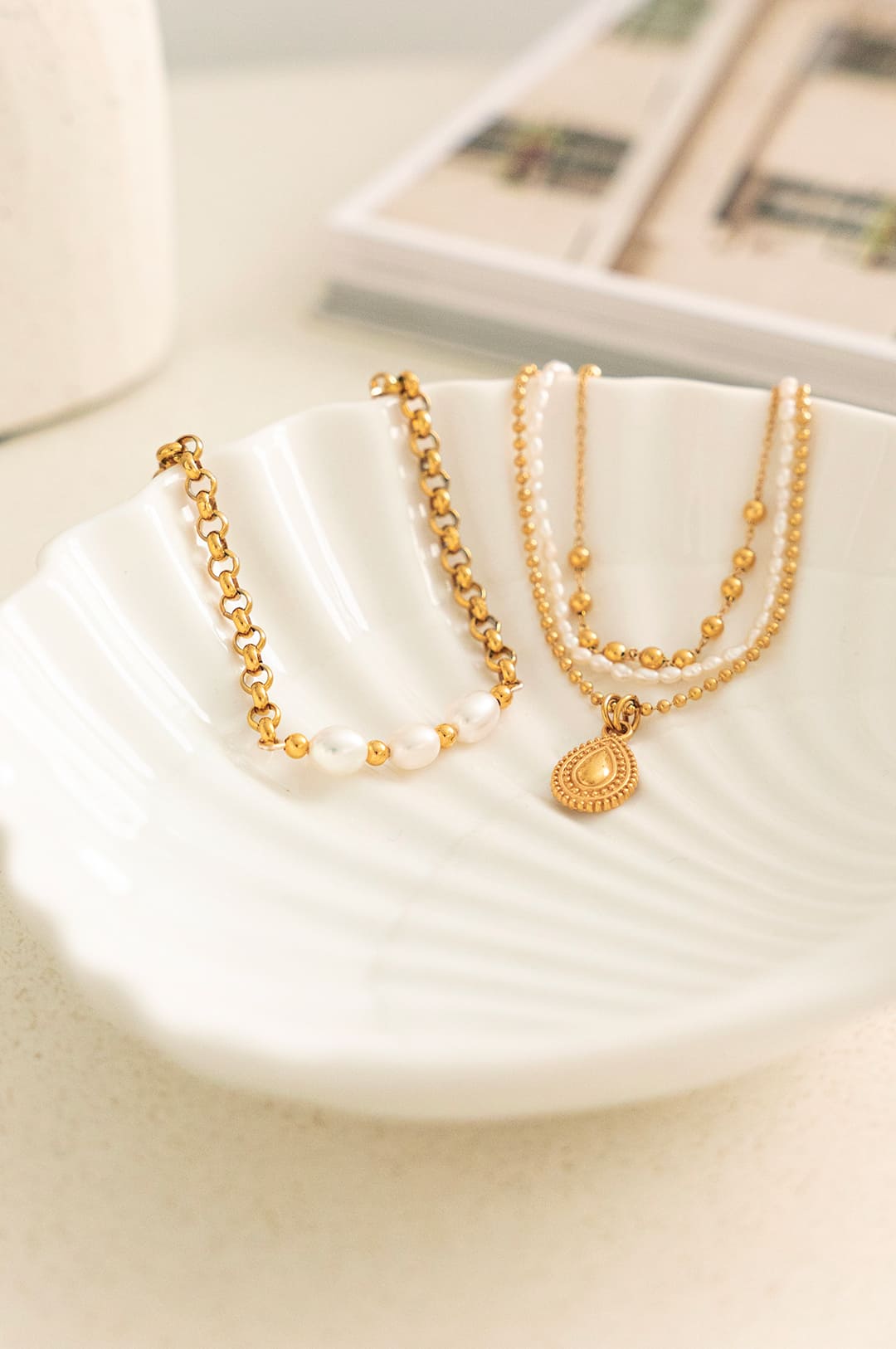 Ivory Gold Bracelet