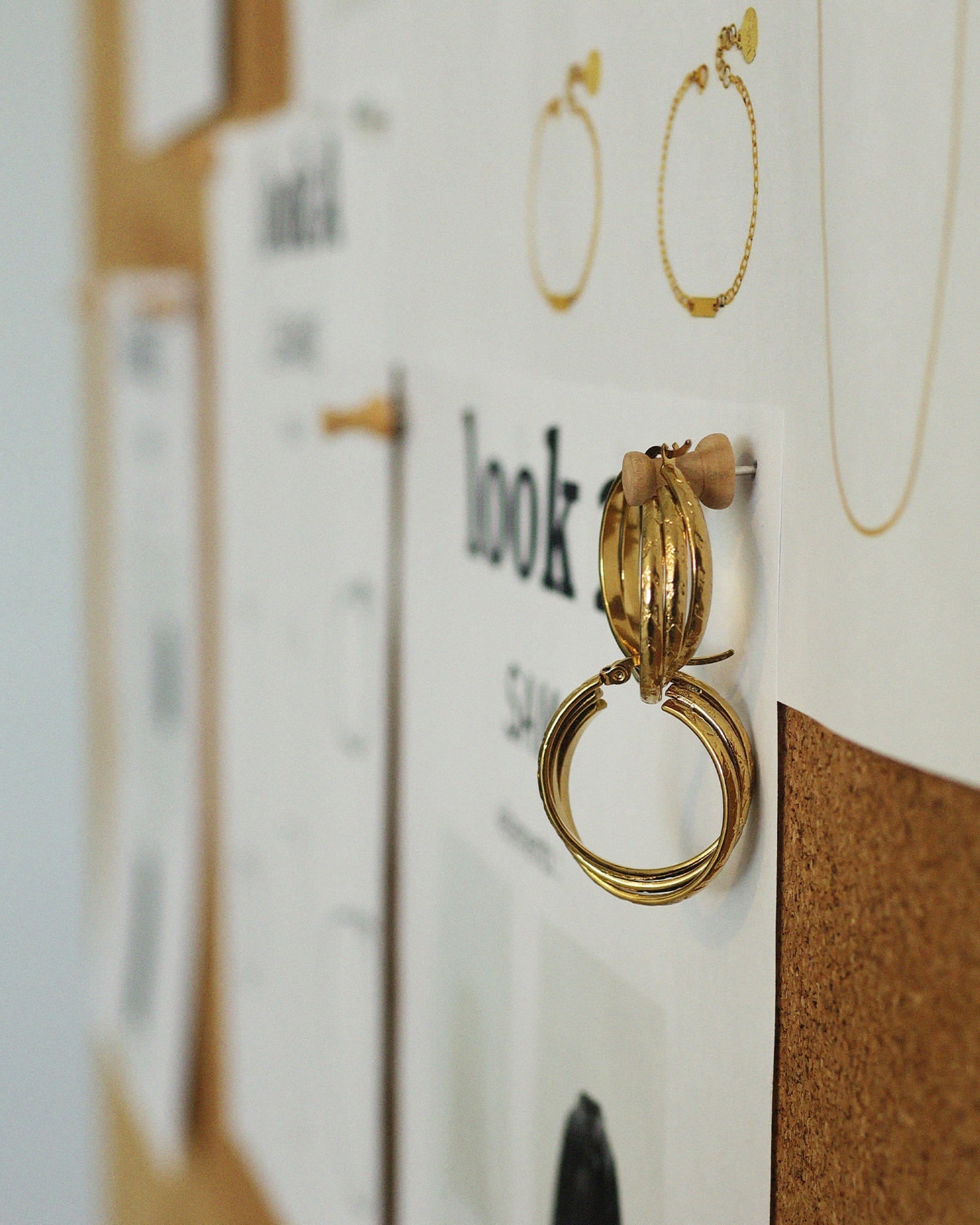 Triplet Gold Earrings