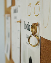 Triplet Gold Earrings