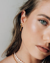 Ovio Gold Earrings