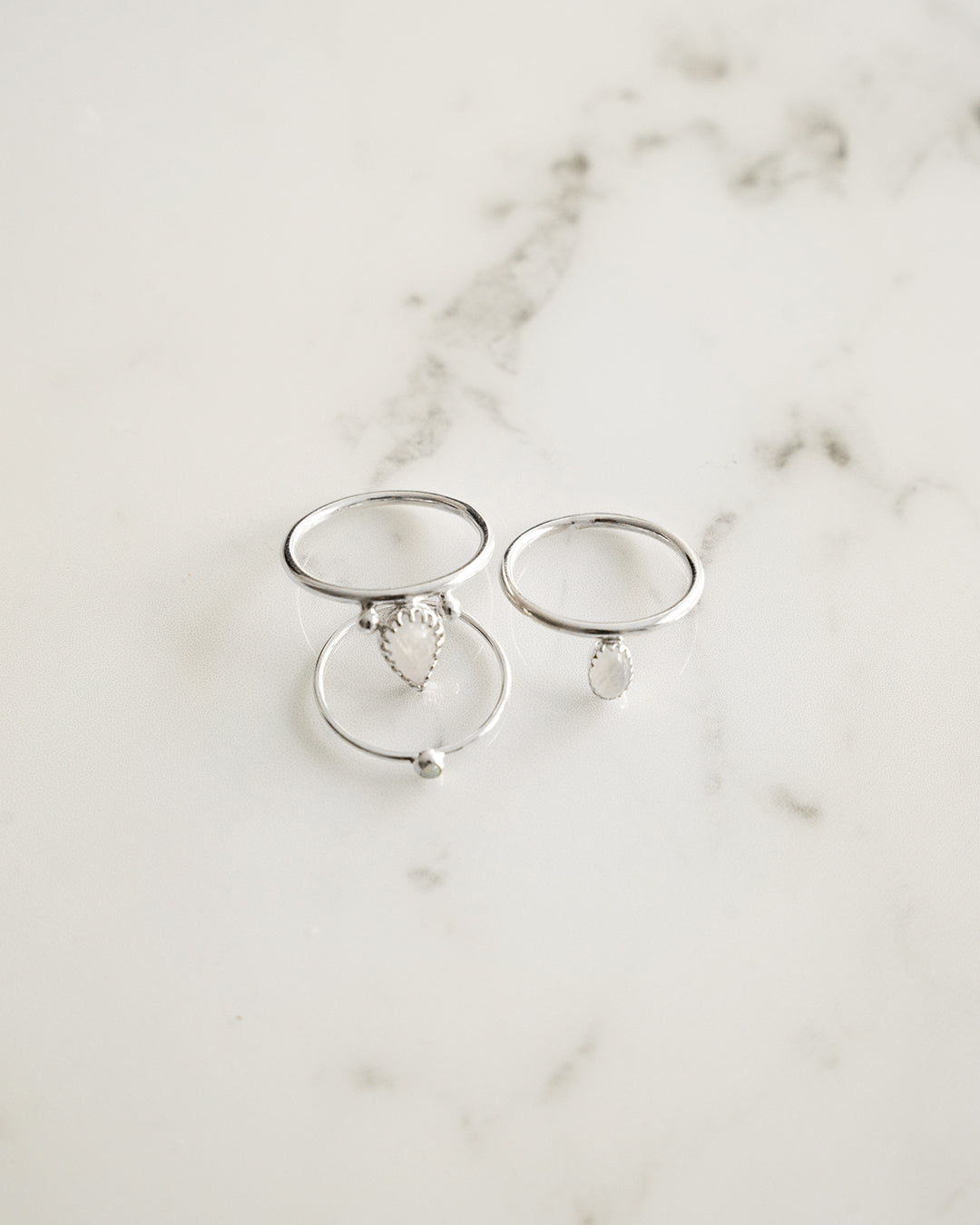 Pera Silver Ring