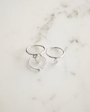 Pera Silver Ring
