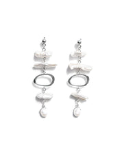 Biwa Silver Earrings