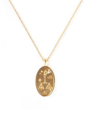 Libra Gold Zodiac Necklace