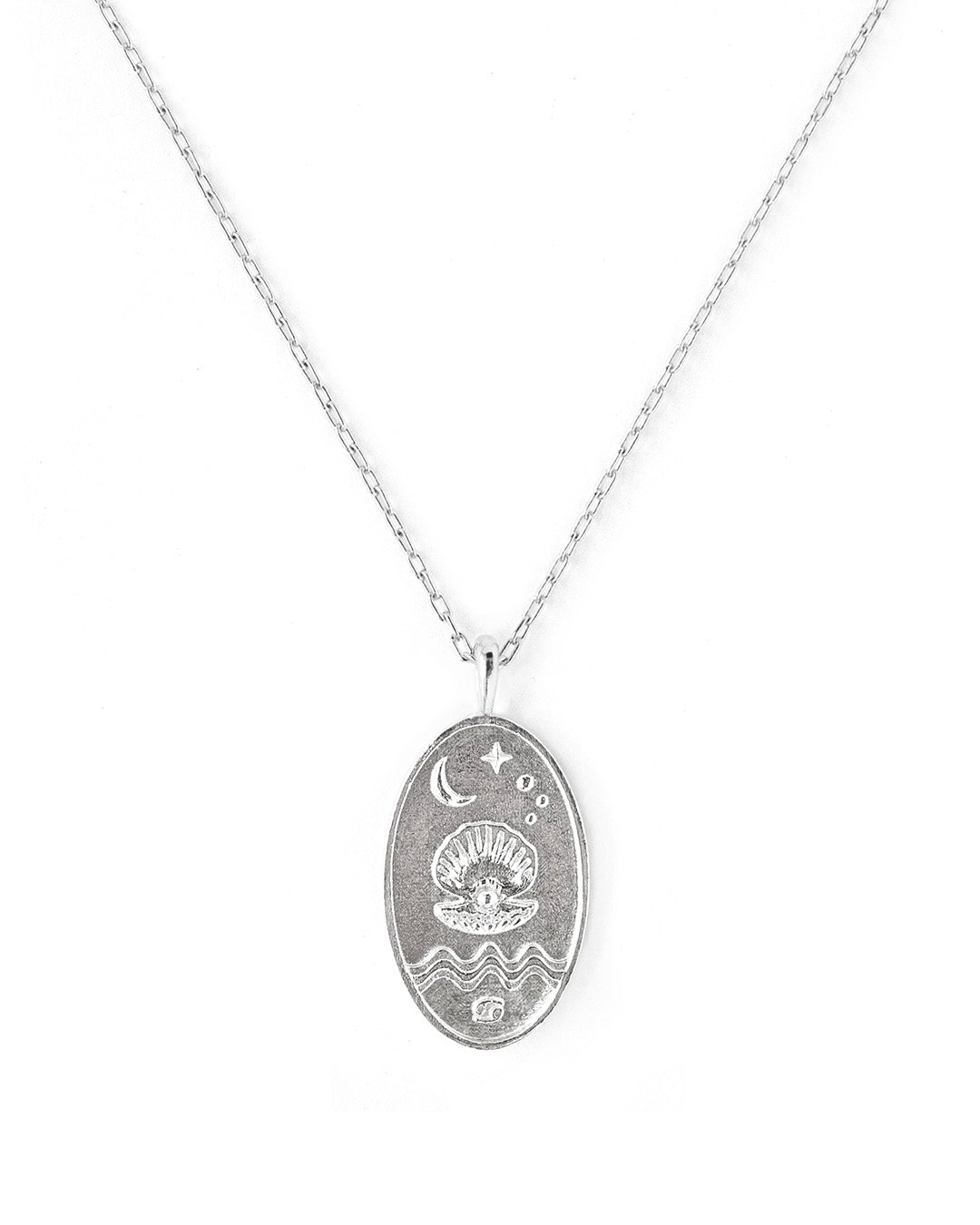 Cancer Silver Zodiac Necklace
