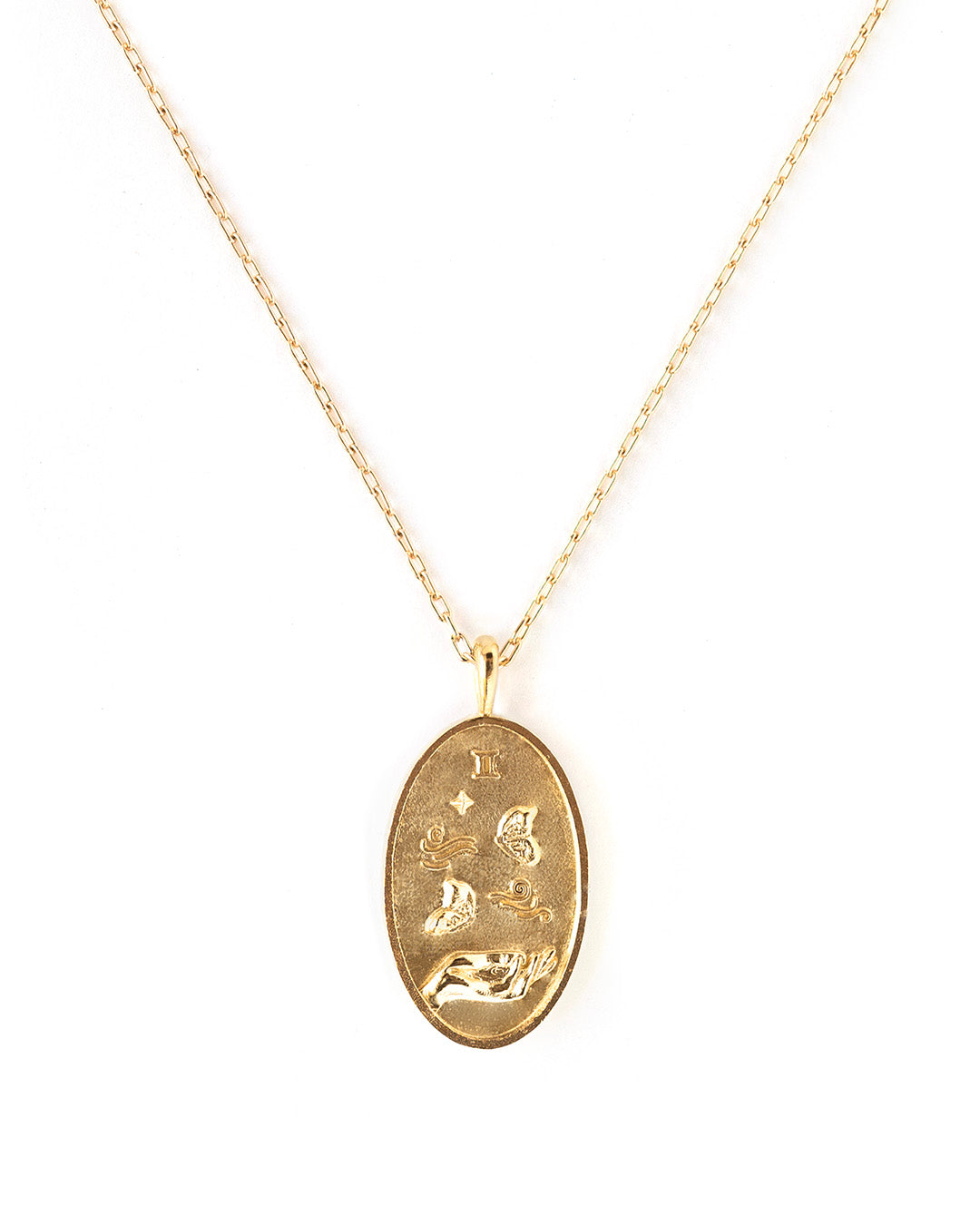 Gemini Gold Zodiac Necklace