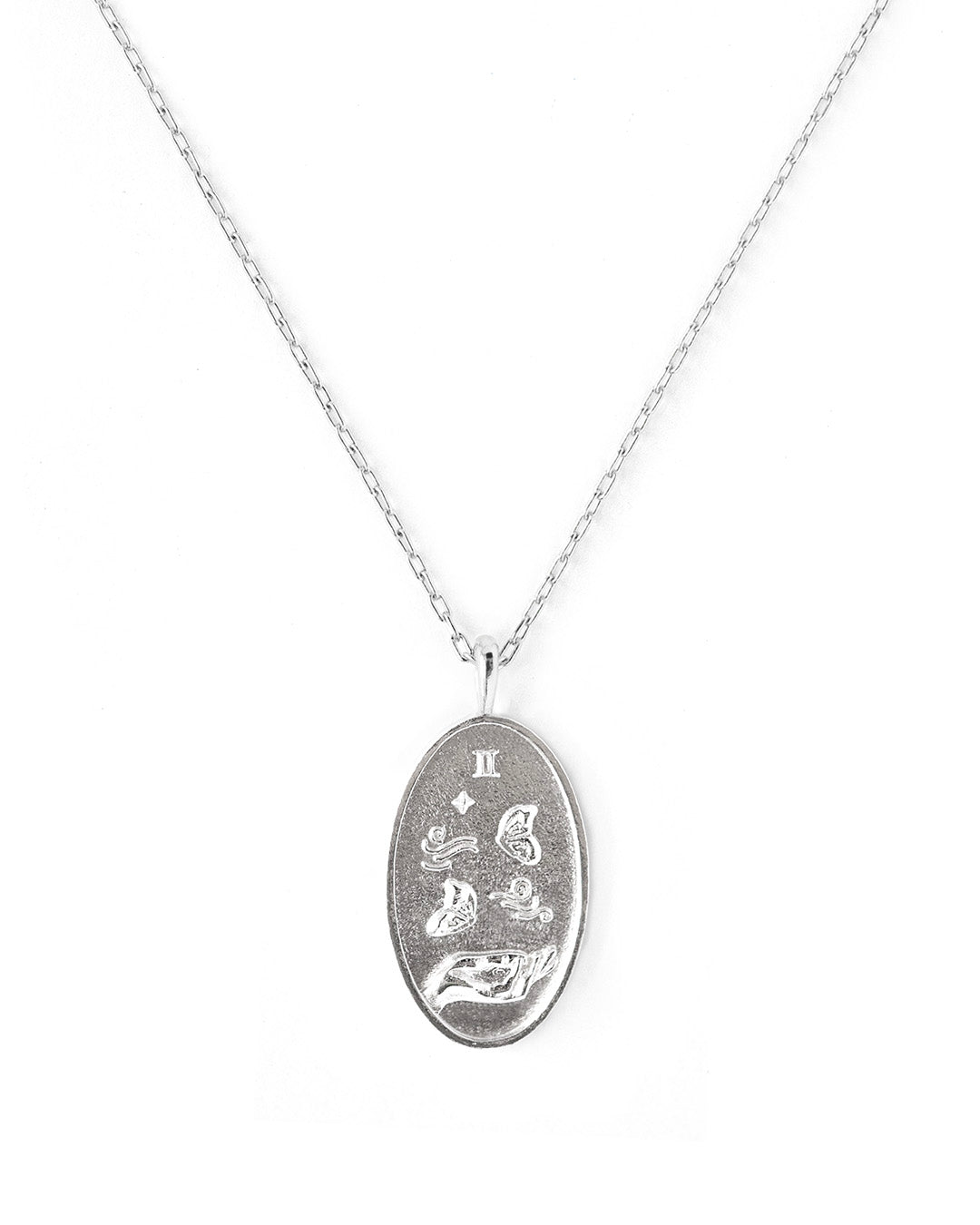 Gemini Silver Zodiac Necklace