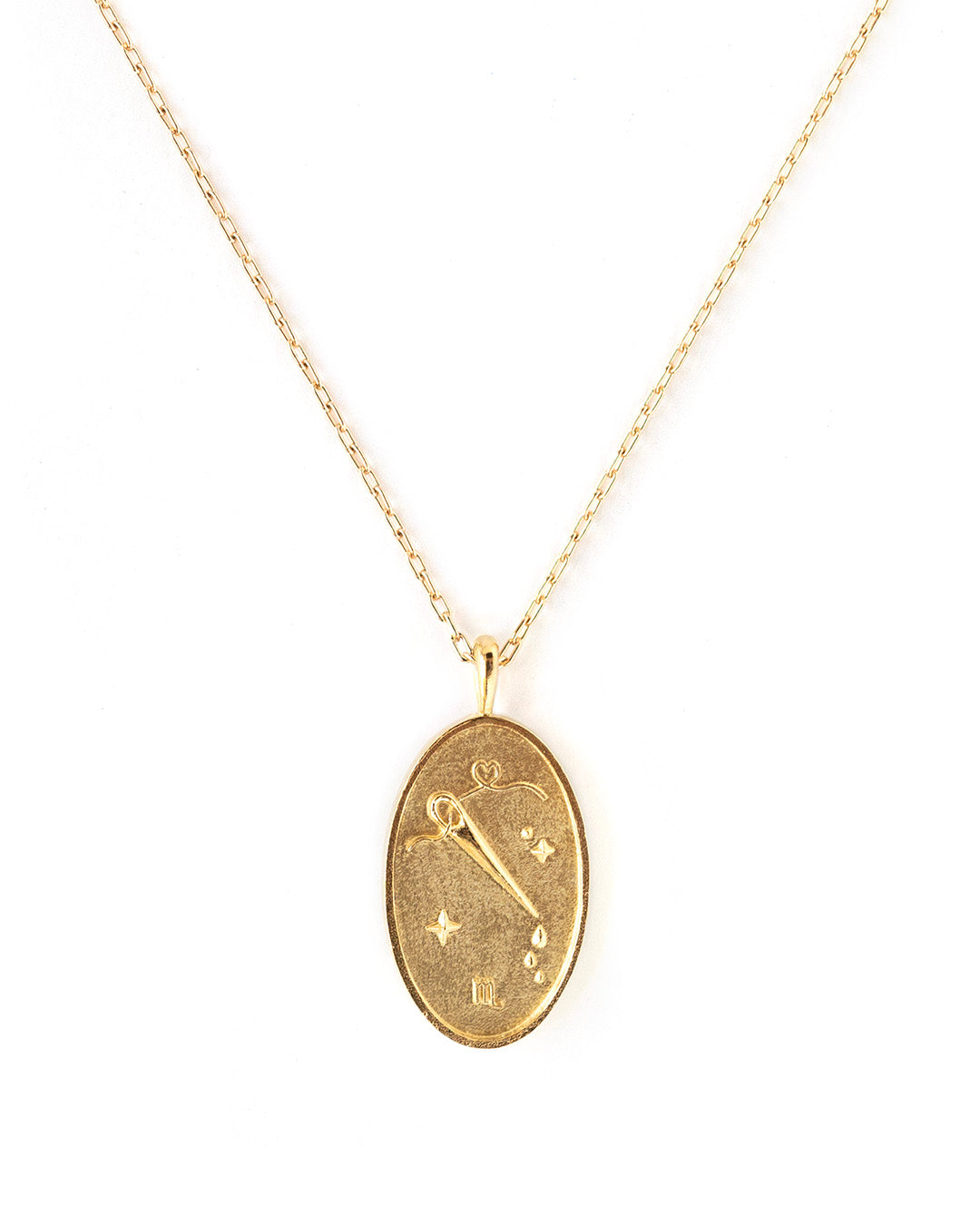 Scorpio Gold Zodiac Necklace