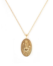 Virgo Gold Zodiac Necklace