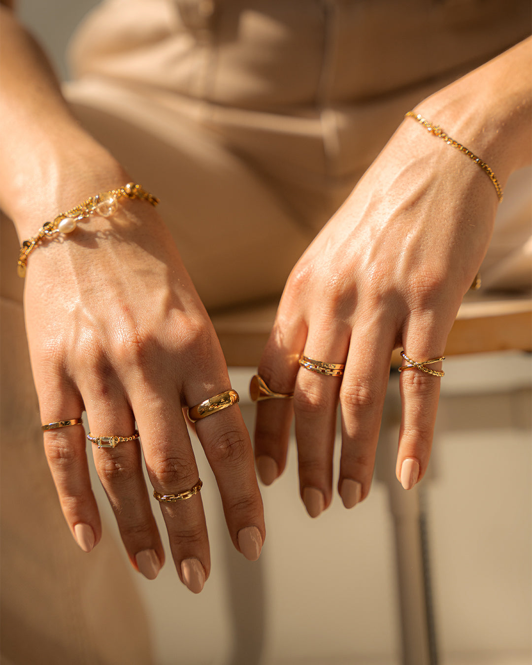 Link Gold Ring