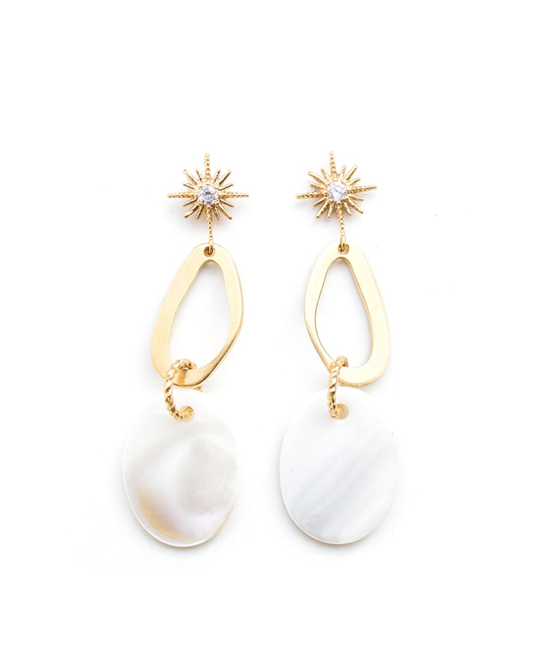 Milky Gold Earrings
