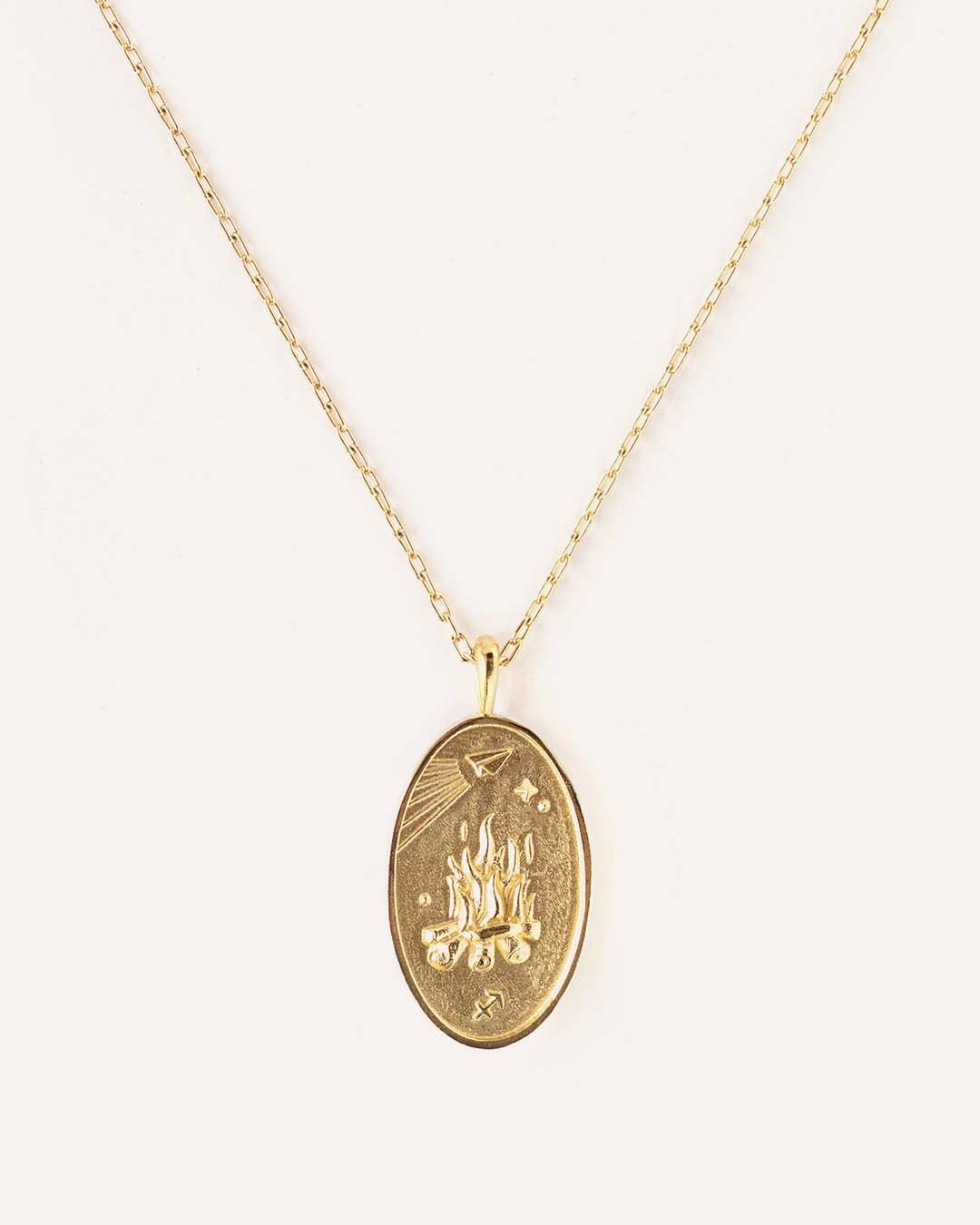 Sagittarius | 10K Solid Gold Zodiac Necklace